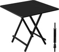 Probasto 折りたたみ デスク 約80×80×74cm ダイニングテーブル コンパクト パソコンデスク 完成品 作業台 食卓 （ブラック）
