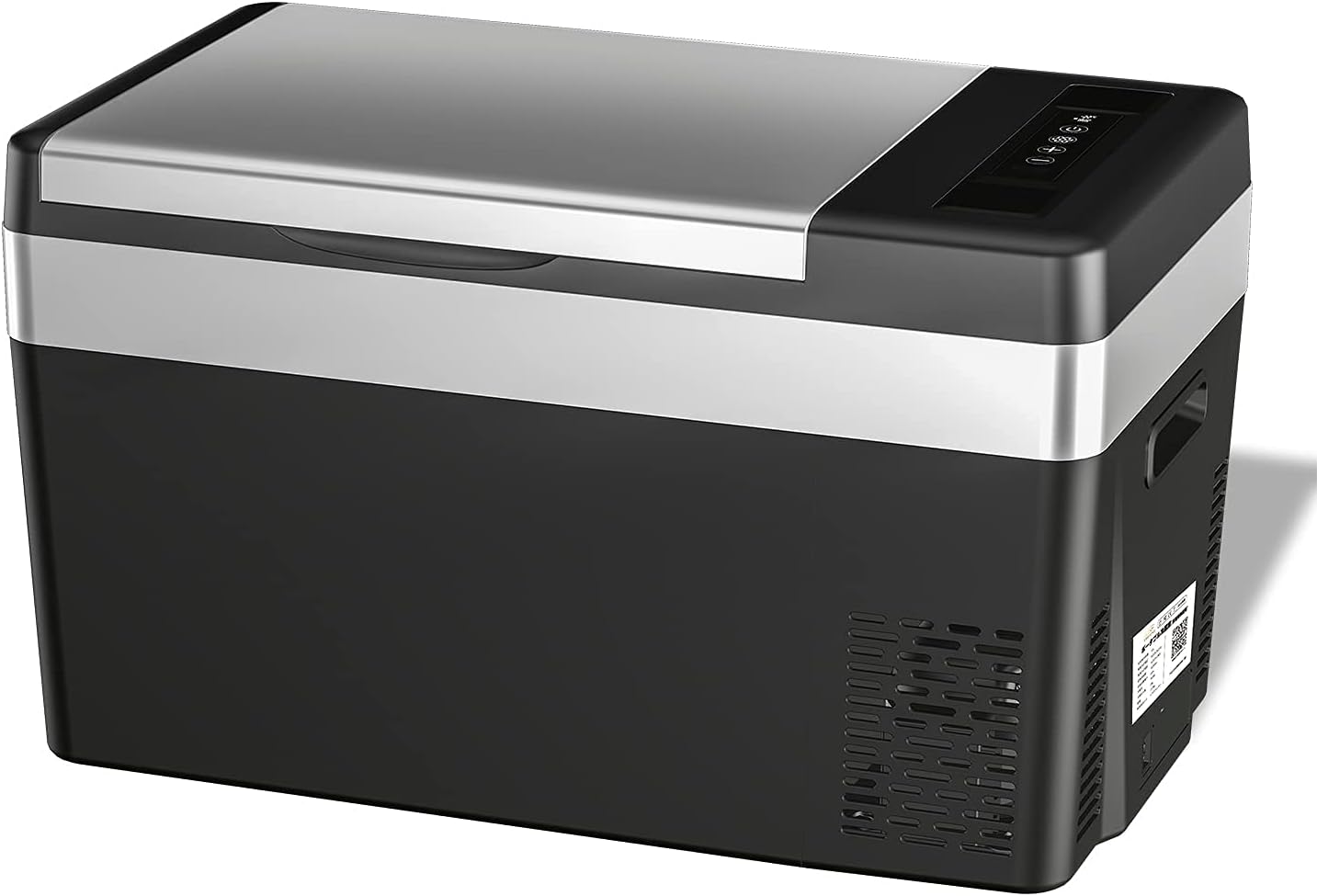 「SUNPIE」車載冷蔵庫 20L ポータブル冷蔵庫 -22℃～10℃ 急速冷凍 3WAY電源対応 DC12V/24V AC100V LCD温度表示 コンプレッサー式 車載冷蔵冷凍庫 静音 大容量 省