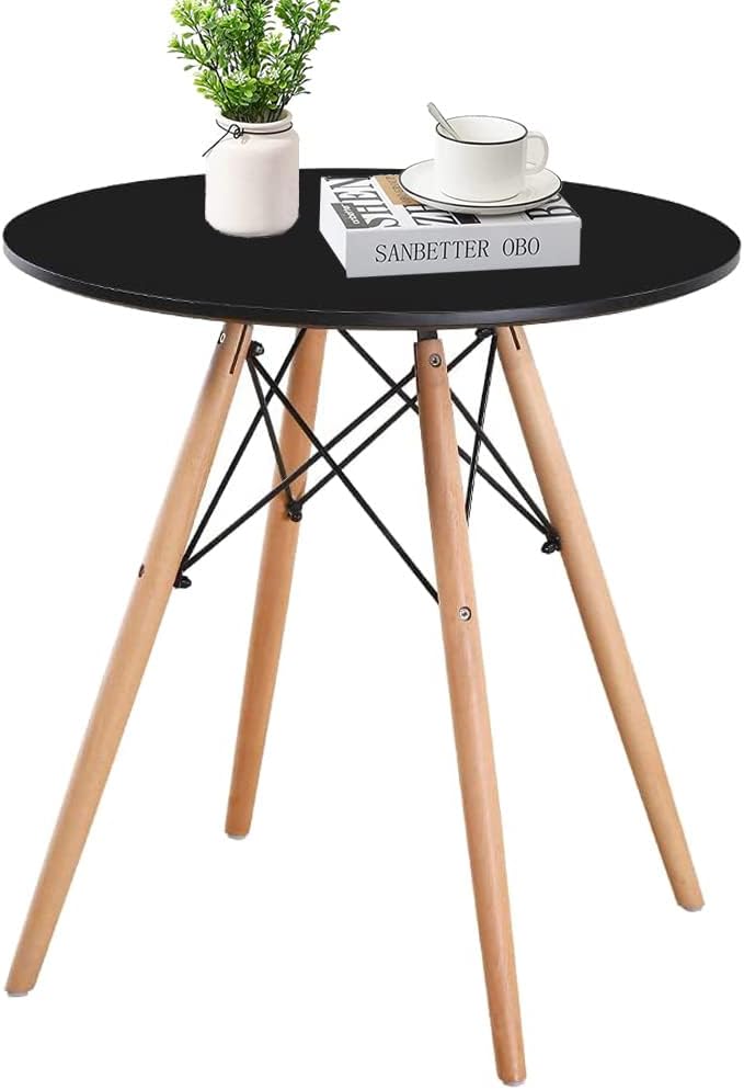 丸テーブル カフェテーブル Probasto イームズ ダイニングテーブル 食卓 直径約60×高さ約70cm 円形丸型 カフェ テーブル 北欧 木製 無垢 （ナチュラル）