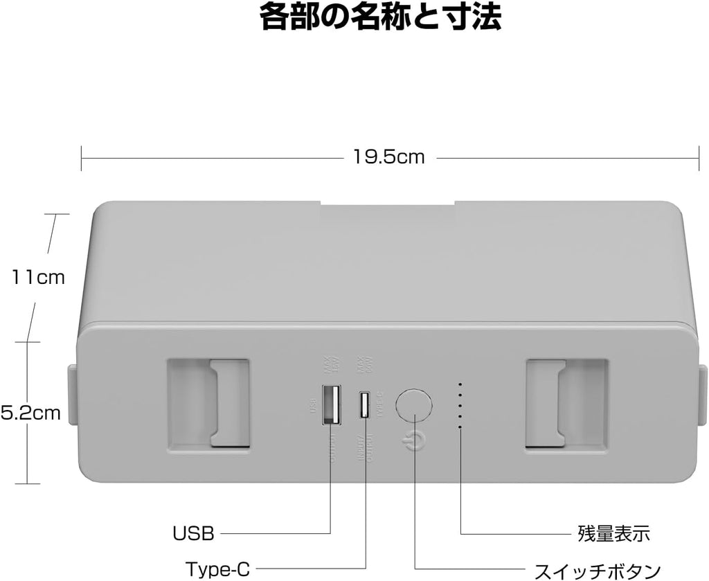 「SUNPIE」車載冷蔵庫専用 着脱式バッテリー 15600mAh大容量 12Lタイプ対応 「車載冷蔵庫12L」用 充電式バッテリー