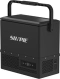 「SUNPIE」車載冷蔵庫 15L 小型 着脱式バッテリー内蔵可能 ポータブル冷蔵庫 -22℃～10℃ 急速冷凍 4WAY電源対応 DC12V/24V AC100V LCD温度表示 コンプレッサー式 