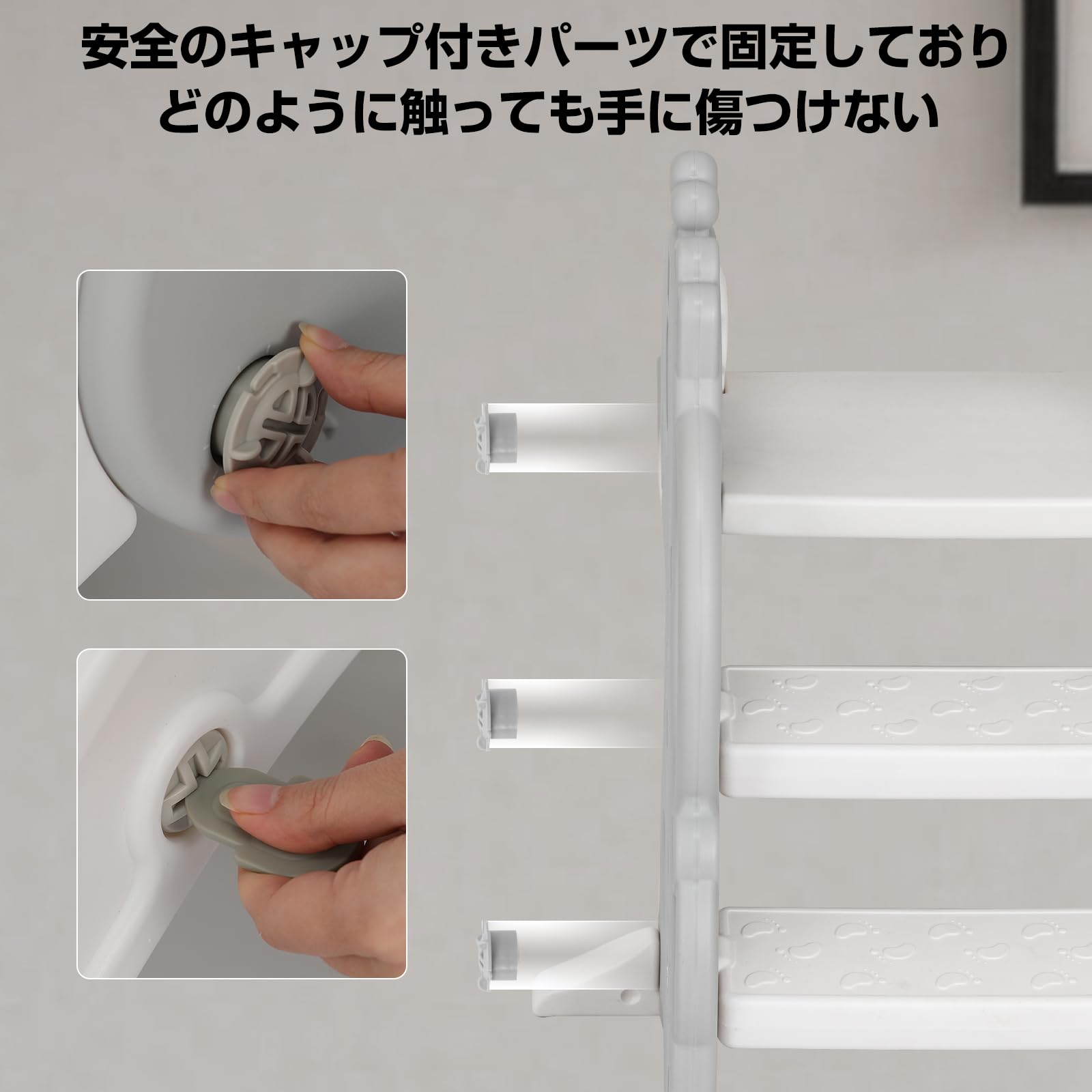 *安心の日本企業*SFUN すべり台 室内 簡単組立 コンパクト室内遊具 ベビー 幼児 子供 誕生日プレゼント (グレー, バスケットゴール付き)