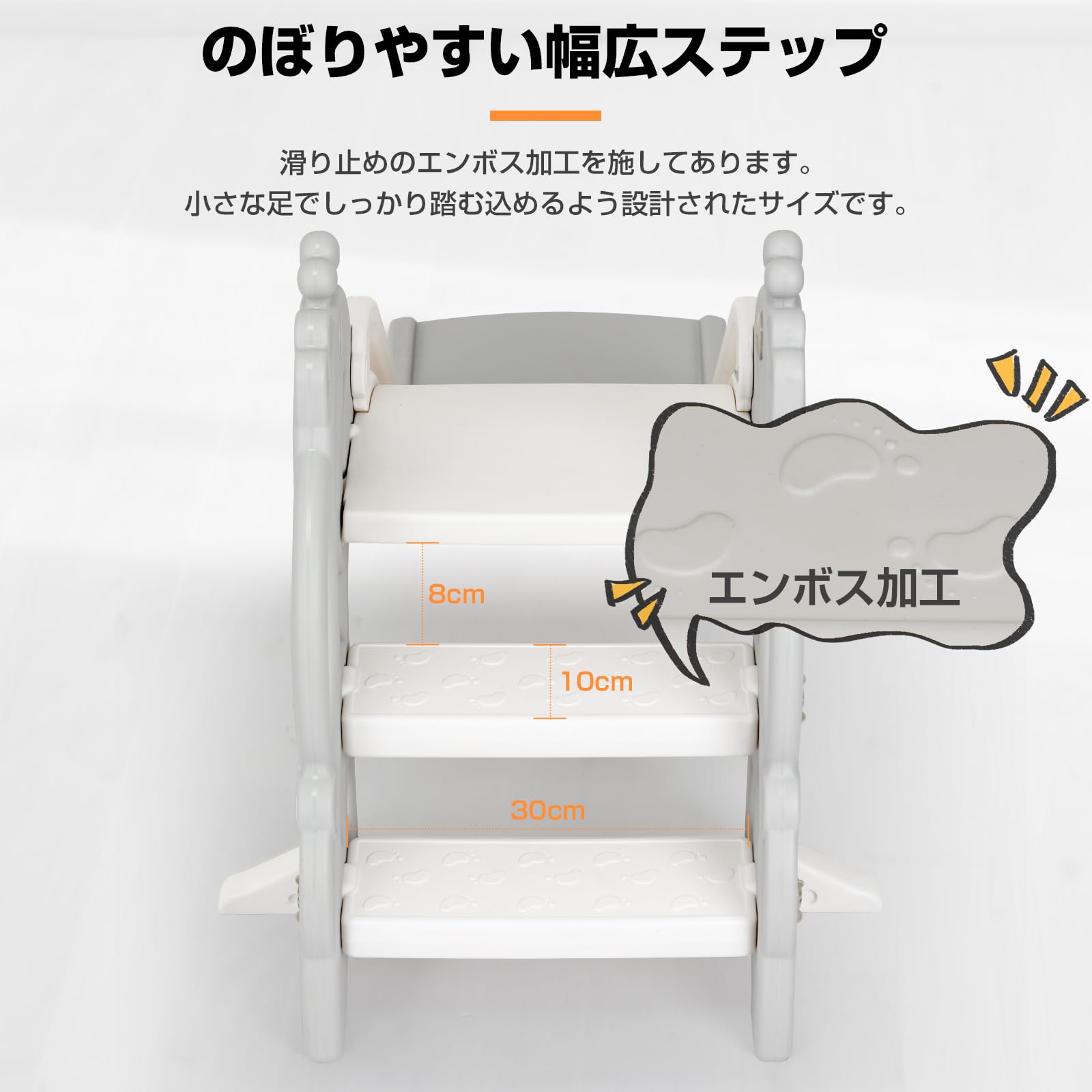 *安心の日本企業*SFUN すべり台 室内 簡単組立 コンパクト室内遊具 ベビー 幼児 子供 誕生日プレゼント (グレー, バスケットゴール付き)