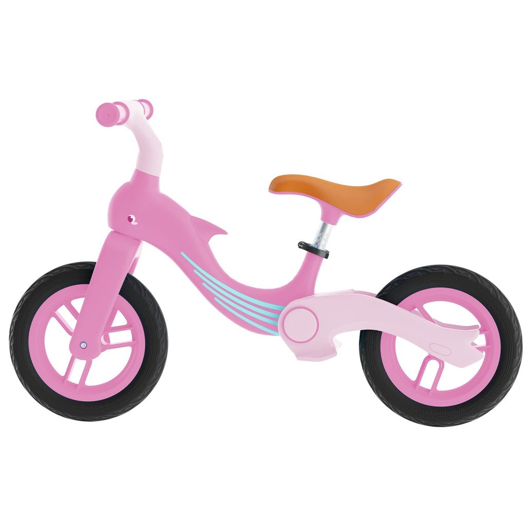ペダルなし自転車 キッズバイク キックバイク 子供用自転車 乗用玩具 バランストレーニング (ピンク)
