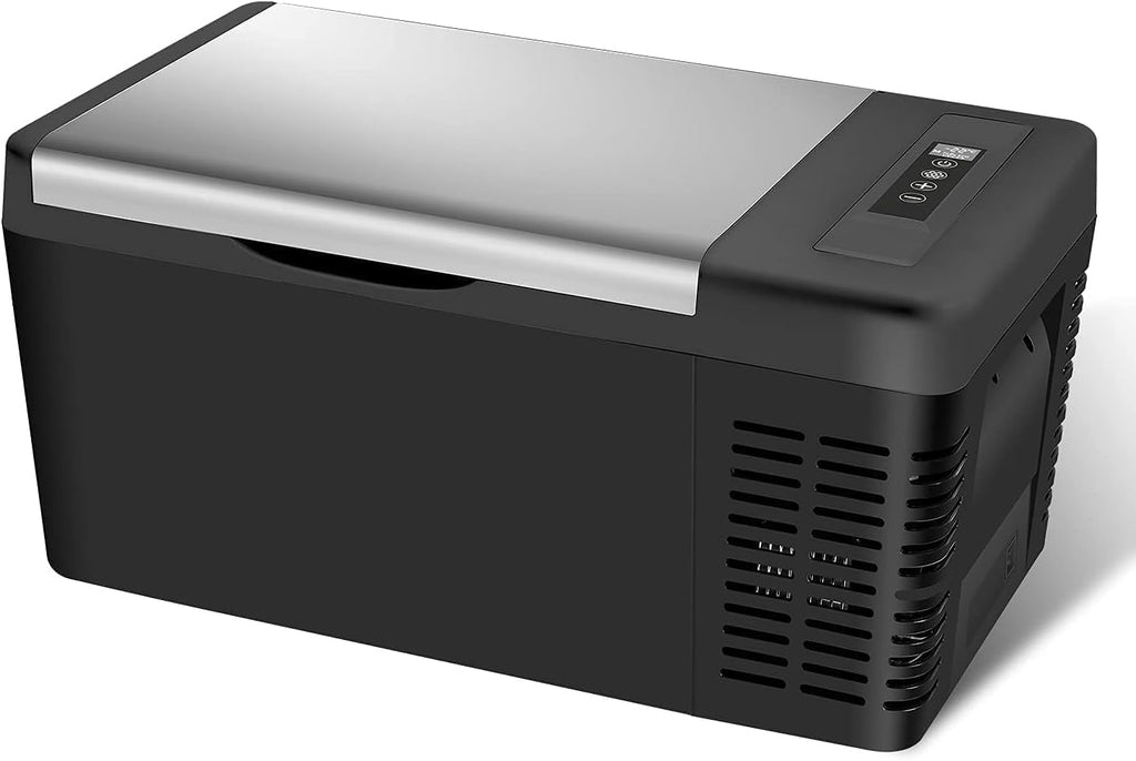 SUNPIE 車載冷蔵庫 20L ポータブル冷蔵庫 -22°C~10°C 急速冷凍 3WAY電源 DC12V/24V AC100V LCD温度表示 コンプレッサー式 大容量 静音 省エネ 車載・家庭両用 低電圧保護 PSE認証
